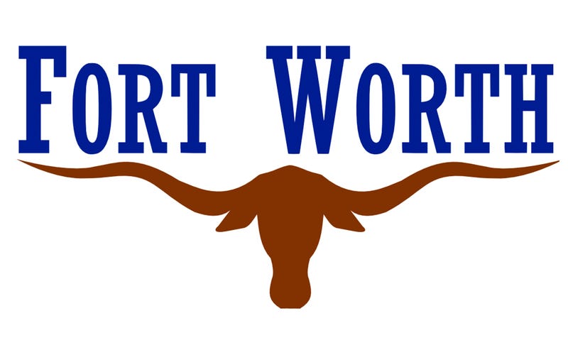 Flag of City Fort Worth in Texas, USA.