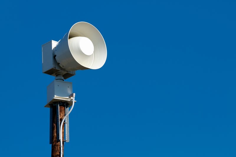 Public Emergency Warning Siren.