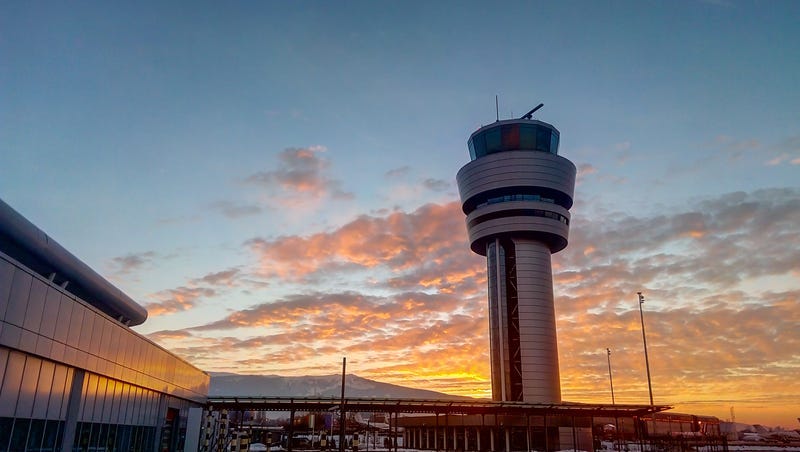Airport traffic control tower