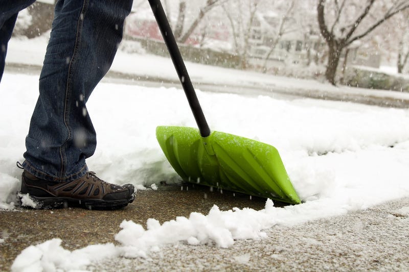 Man Shoveling Snow