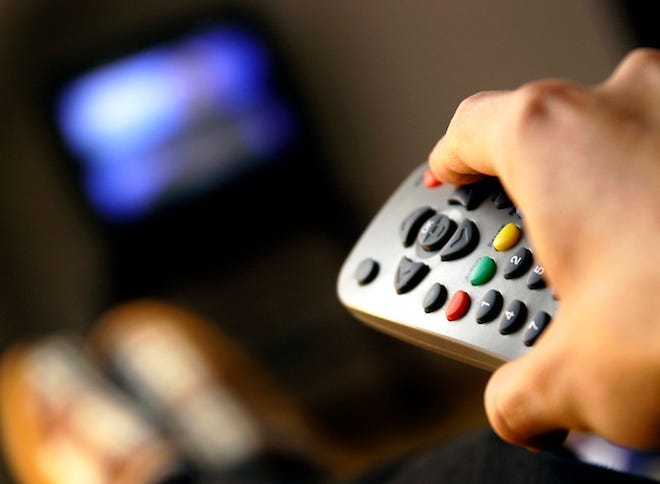 Watching TV, Remote, Man