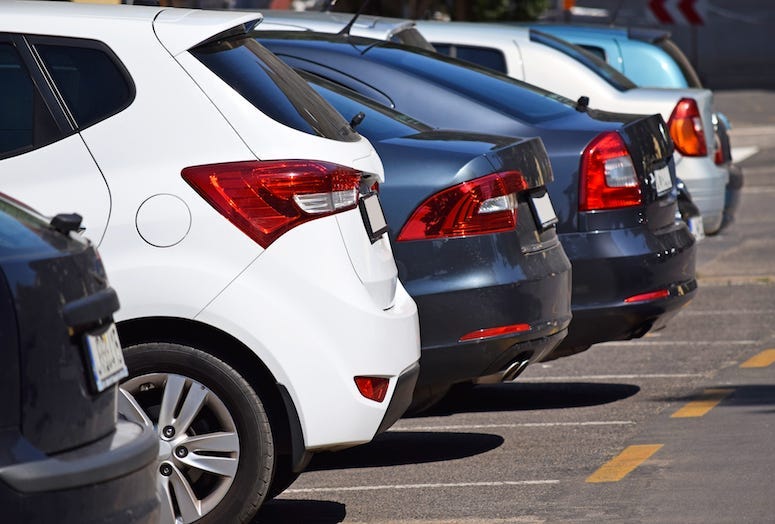 Cars, Generic, Parking Lot, Rear