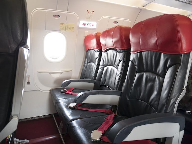 Plane, Seats, Emergency Exit