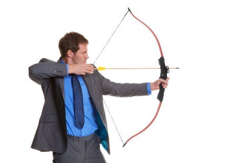 Man with a bow and arrow