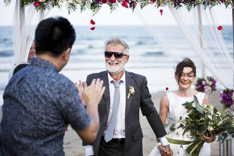 Senior Couple Getting Married