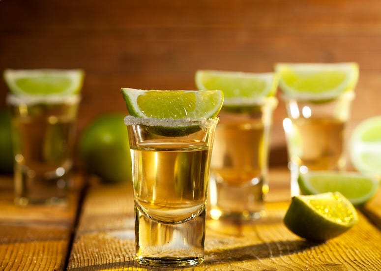 Teauila, Shots, Lime, Salt