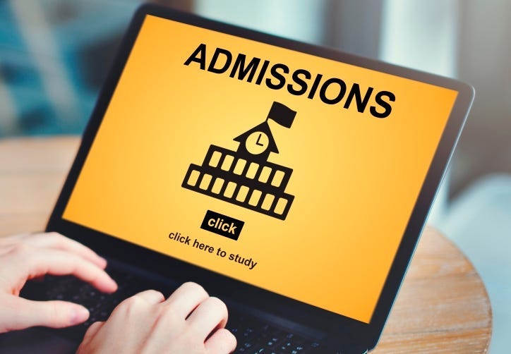 Admissions Education Knowledge University Academic Concept