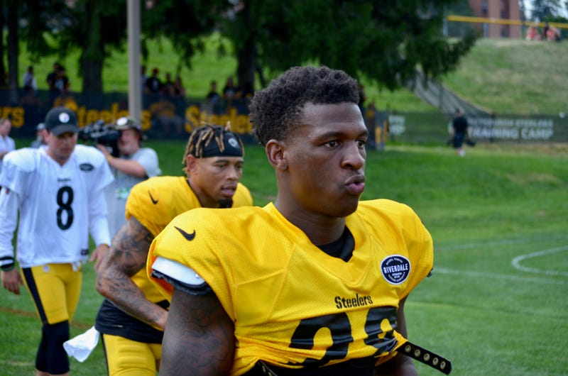 Steelers CB Mike Hilton at training camp in 2019