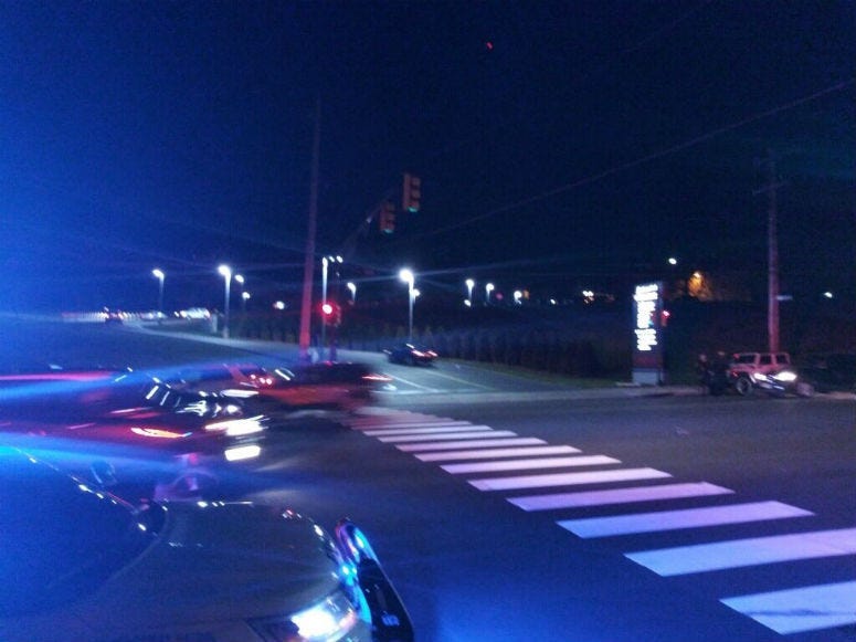 A Philadelphia police officer has been taken to Jefferson Torresdale Hospital following a crash between his motorcycle and another vehicle.