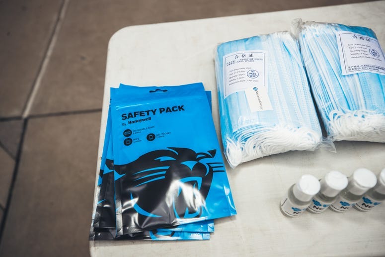 The Honeywell safety kit fans will receive on Game Day