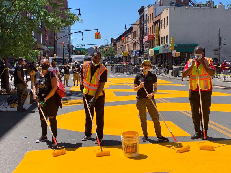 Black Lives Matter mural Brooklyn