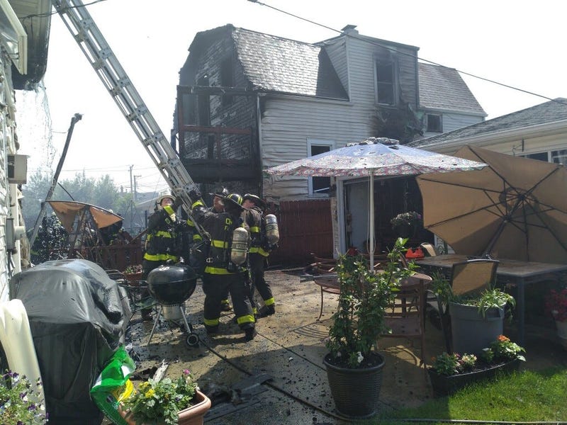 Fire crews responded July 1, 2020, to a fire in the 2400 block of North Mason Avenue.