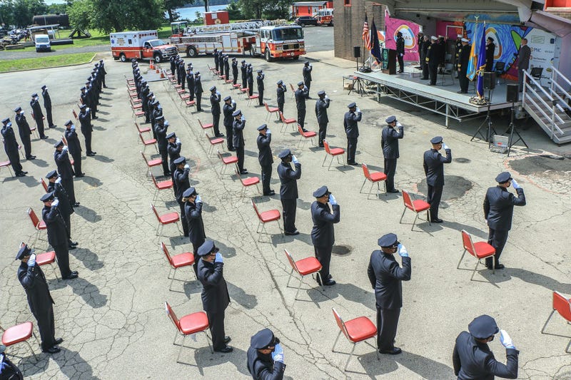Philadelphia Fire Academy's 197th class had a socially distant graduation ceremony.