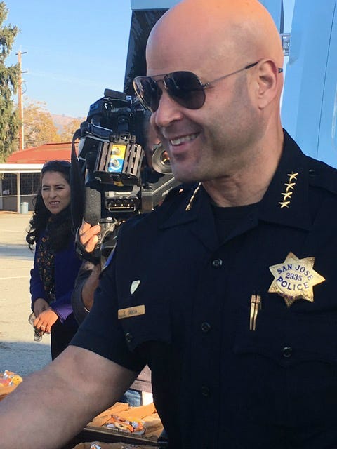 San Jose Police Chief Eddie Garcia