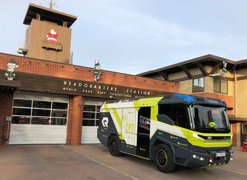 Menlo Park Fire Protection District debuts worlds first all-electric fire engine