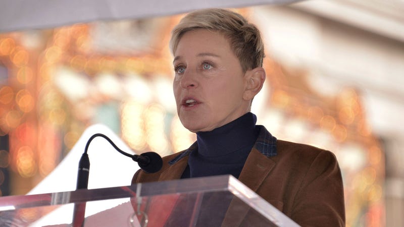 Ellen DeGeneres at the Pink Star On The Hollywood Walk Of Fame Ceremony held in front of Hollywood & Highland in Hollywood, CA on Tuesday, February 5, 2019.