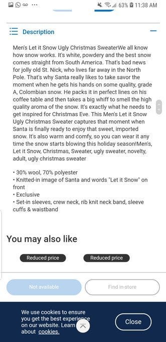 Santa cocaine sweater