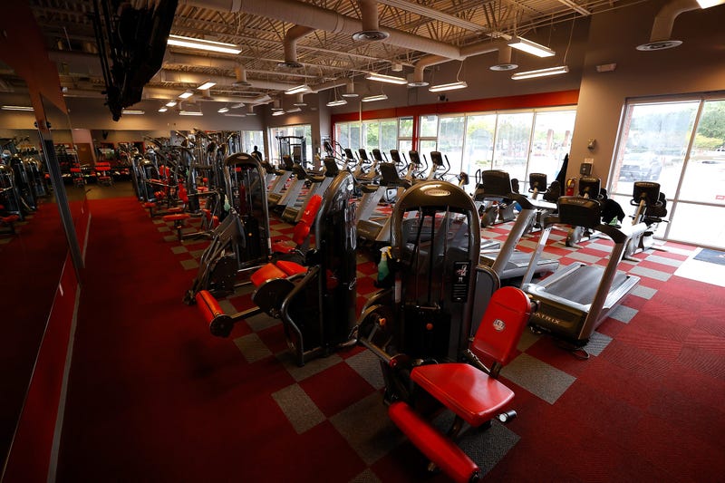An empty gym in Powder Springs, Georgia. Georgia was first in the U.S. to allow gyms to reopen.