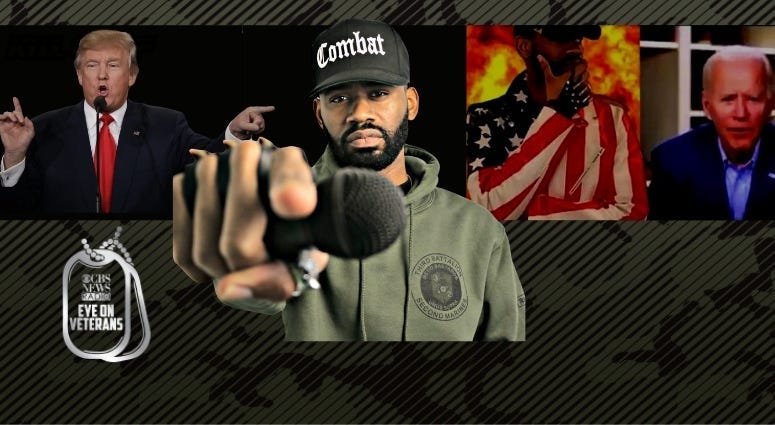 The Marine Rapper talks about new song, World War Cypher and tweet from President Trump