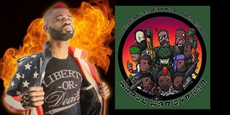 The Marine Rapper showcases up and coming veteran rap artists on World War Cypher