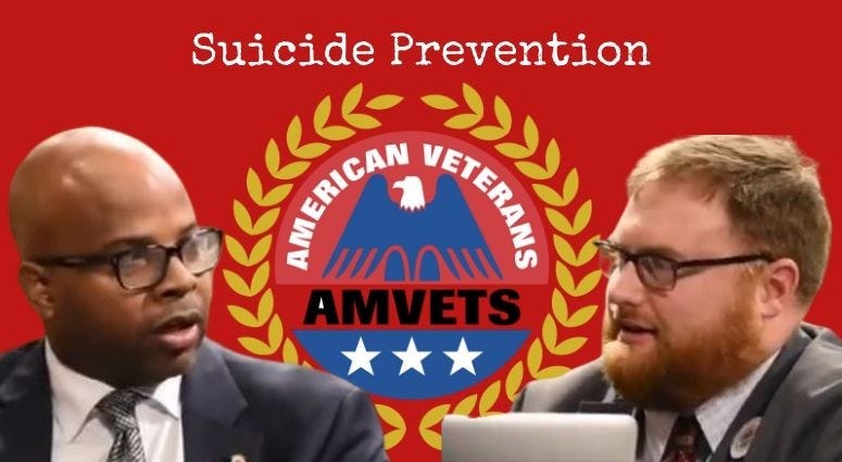 AMVETS Executive Director Joe Chennelly and Director of Advocacy, Sherman Gillums Jr. talk about a new program they are using to help prevent veteran suicide.