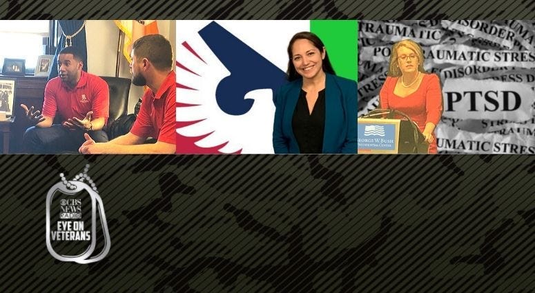 Seda Goff, Director of Veteran Entrepreneurs for PenFed Foundation, Joe Plenzler, Wounded Warrior Project and Kacie Kelly, Deputy Director of the Military Service Initiative at the George W Bush Presidential Center are guests on CBS Eye on Veterans