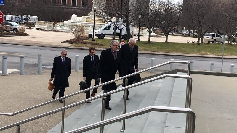 Dr. Eugene Gosy arrives at the US Federal Courthouse in Buffalo ahead of his guilty plea on unlawful distribution of drugs and health care fraud. January 7, 2020 (WBEN Photo/Mike Baggerman)