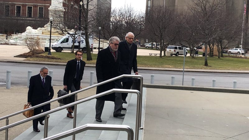 Dr. Eugene Gosy arrives at the US Federal Courthouse in Buffalo ahead of his guilty plea on unlawful distribution of drugs and health care fraud. January 7, 2020 (WBEN Photo/Mike Baggerman)