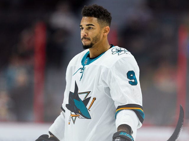Sharks’ Evander Kane files for bankruptcy with $26.8 million of debt