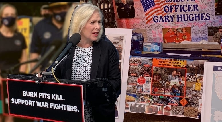 Senator Kiersten Gillibrand talks about The Presumptive Warfighters Benefits Act