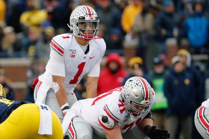 Ohio State quarterback Justin Fields