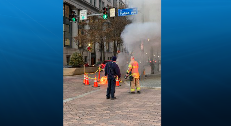 Fire Downtown underground