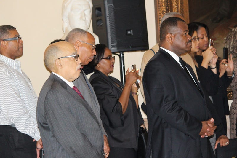 Fmr longtime GA State Senator Vincent Fort was among those paying homage to fmr Senator Leroy Johnson