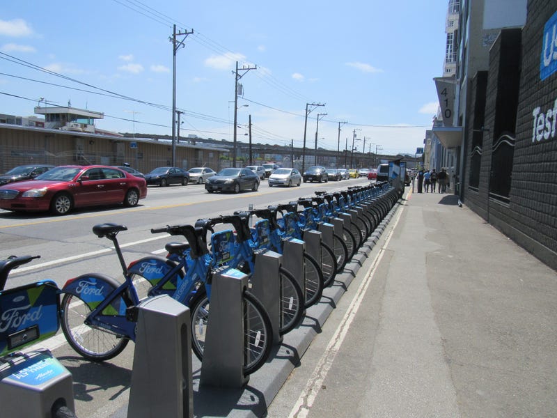 A FordGo bike station in San Francisco.