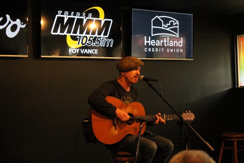 Foy Vance with guitar in Studio M