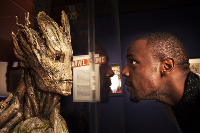 A bust of the character Groot, created for Marvel Studios' "Guardians of the Galaxy." It will be on display at The Franklin Institute April 13.