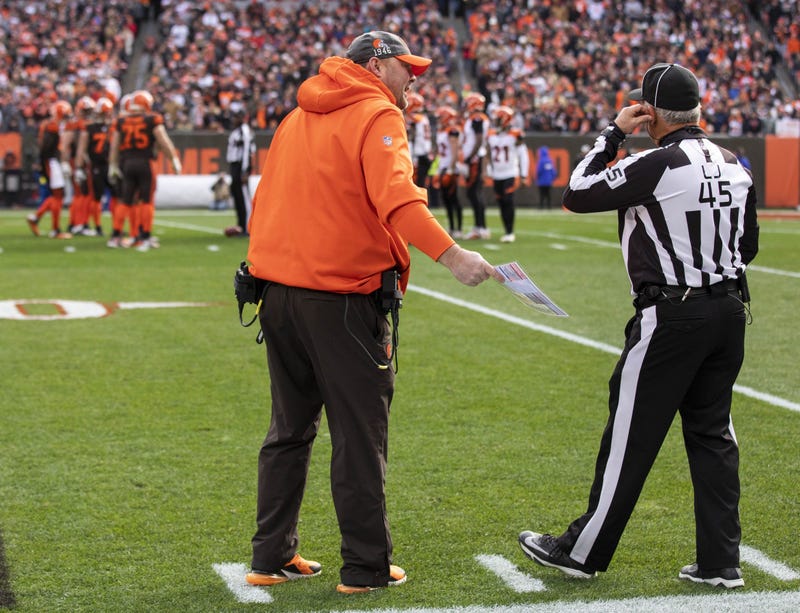Browns head coach Freddie Kitchens