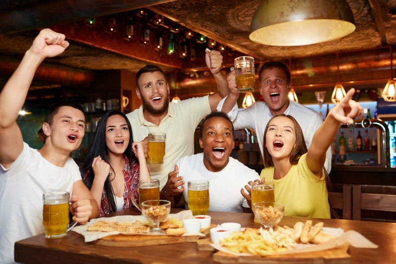 Friends at the bar