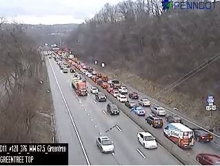 Traffic Backed up Near Ft. Pitt Tunnel Inbound