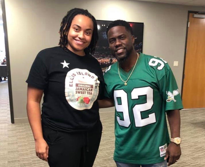 Nailah Ellis Brown and Kevin Hart