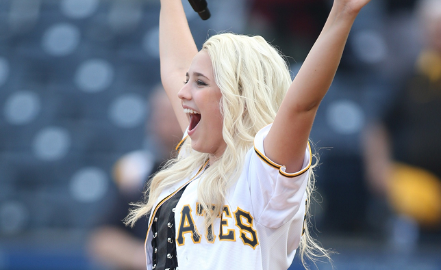 Gabby Barrett at Pirates Game