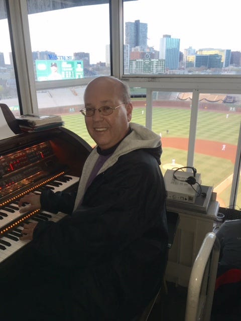 Gary Pressy is in his 29th year behind the Lowry organ at Wrigley Field.