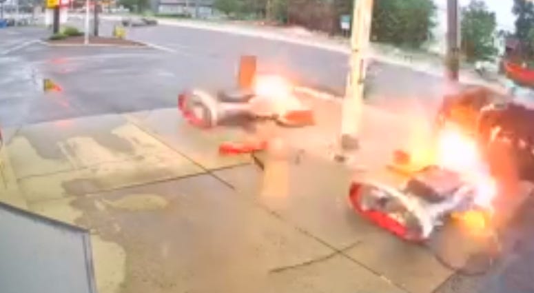 New Brunswick gas station crash
