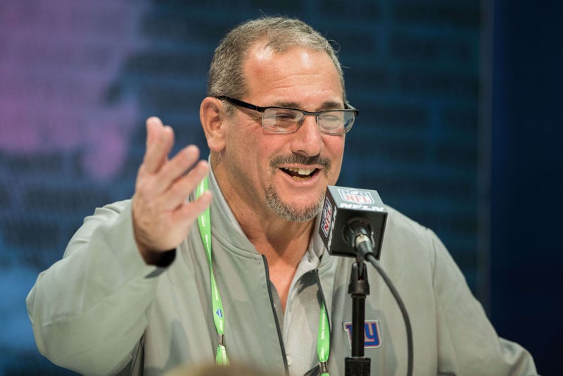 Giants GM Dave Gettleman speaks at the 2020 NFL Scouting Combine.