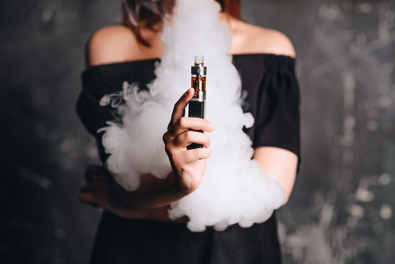 woman vaping
