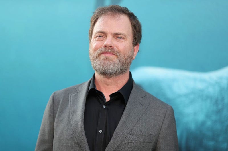 Rainn Wilson at The Meg premiere in LA