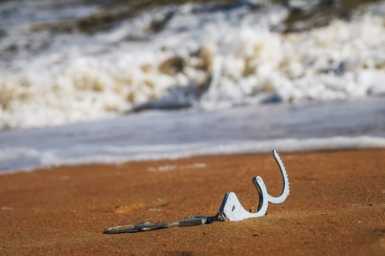 Handcuffs, Beach, Water