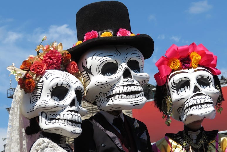 Day of the Dead, Dia de los Muertos, Parade, Holiday, Death Masks, Catrinas, Skulls