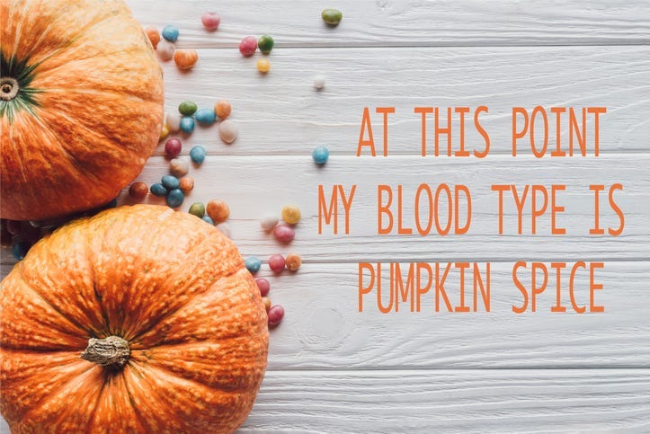 pumpkin spice kit selling on Amazon