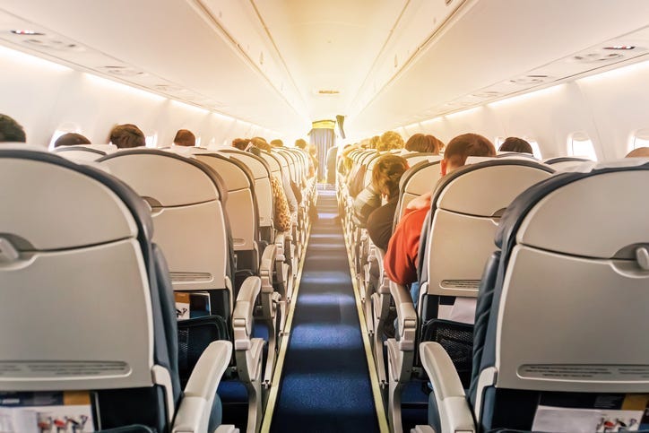 Air travel.